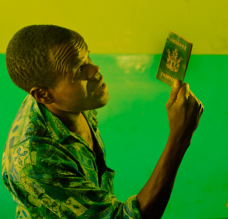 man with Zimbabwe passport